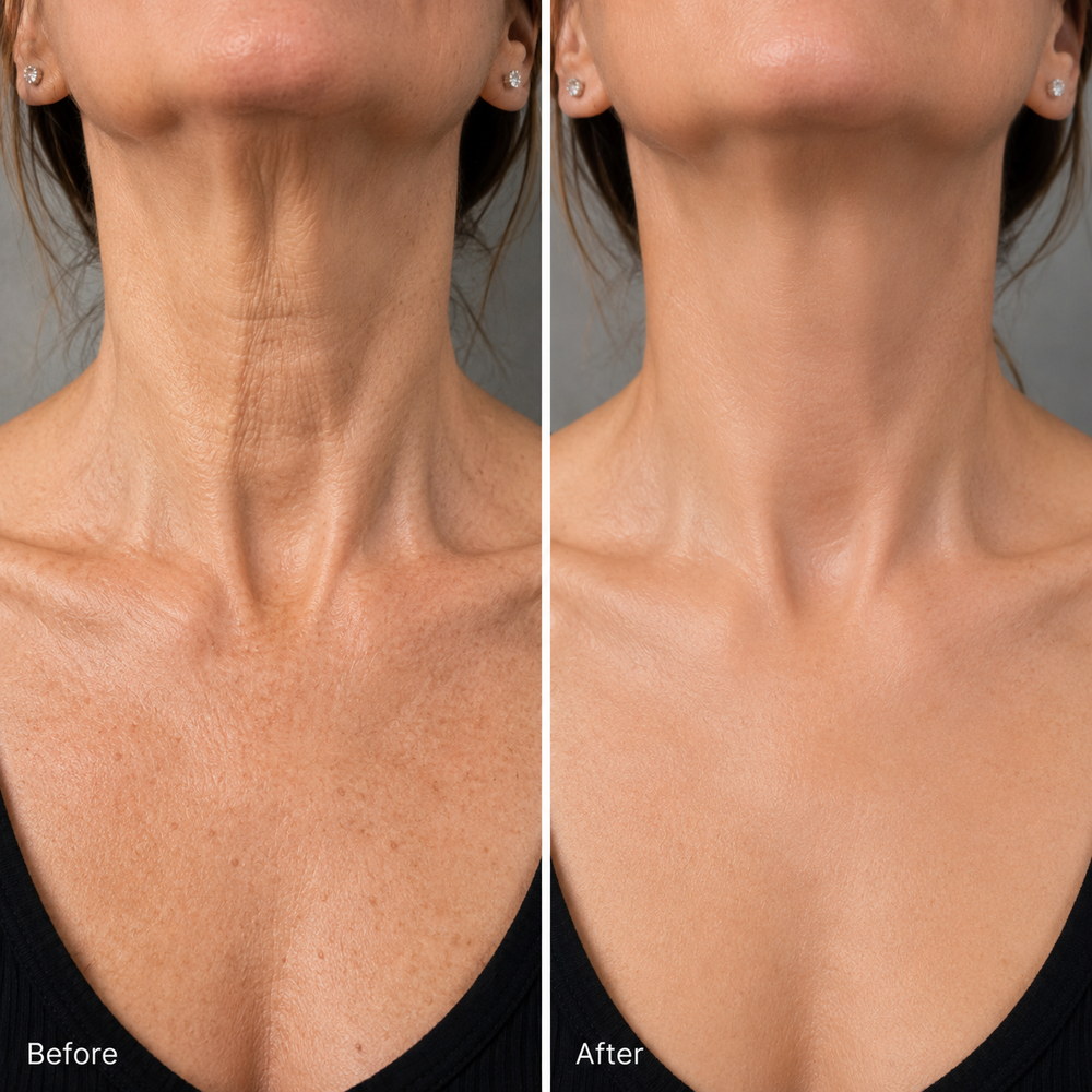 Radiesse® hiperdiluido para el rejuvenecimiento del cuello y escote