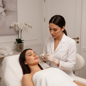 Dermaplaning facial exfoliation treatment at VCesthetics med spa